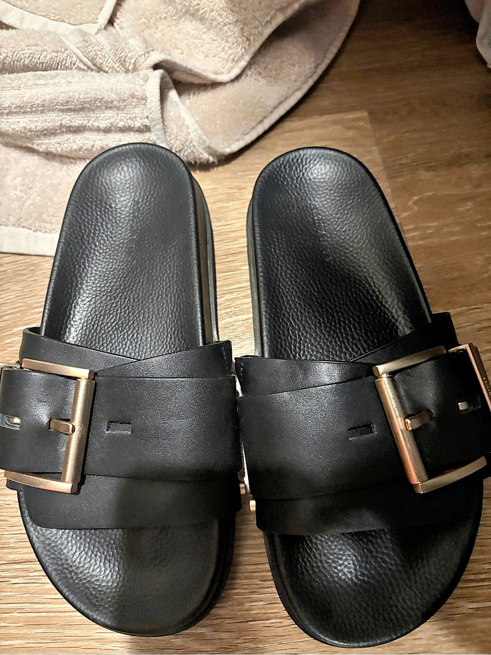 Buckle Slide Sandals